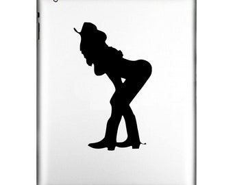 Cowgirl Cow Girl Sexy  | Decal Sticker | Truck, Cars, Windows, computers, flat surfaces