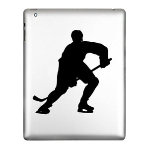 Hockey Player 2 Sticker Decal anything with a flat surface.