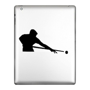 Pool Table Player, billiard table, 8-ball, Snooker, Sticker Decal