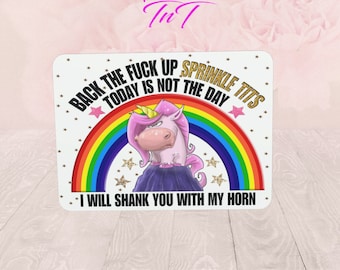 Funny Unicorn Mouse Pad: Sarcastic Office Decor