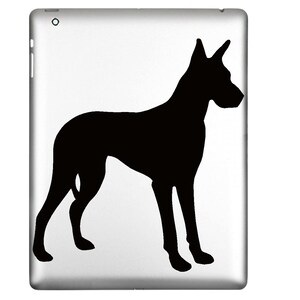 Great Dane Dog Decal Sticker for windows, computers, flat surface