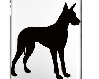 Dane Dog Decal, Gloss Vinyl Sticker