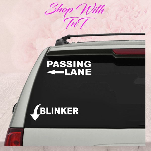 Left Lane for Passing Bumper Sticker Etsy