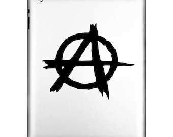 Anarchy | Stick Decal | 47 Colors To Pick From | windows, computers, flat surface.