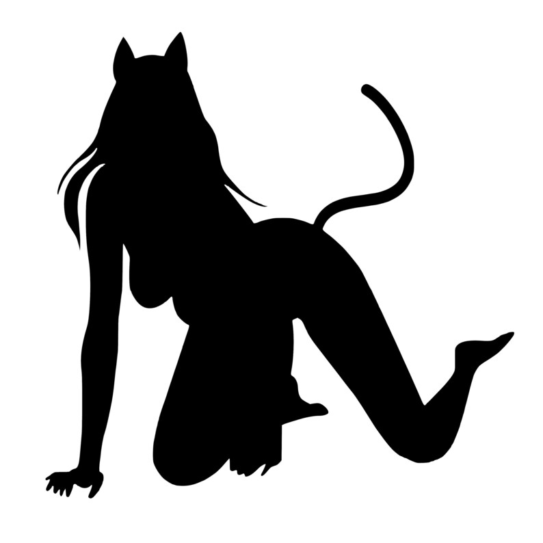 Sexy Vixen Kitty Cat | Decal Sticker | Truck, Cars, Windows, computers, flat surfaces Bild 2