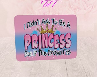 Princess Mouse Pad: "If The Crown Fits" Design