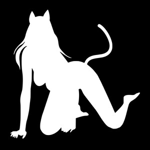 Sexy Vixen Kitty Cat | Decal Sticker | Truck, Cars, Windows, computers, flat surfaces Bild 3