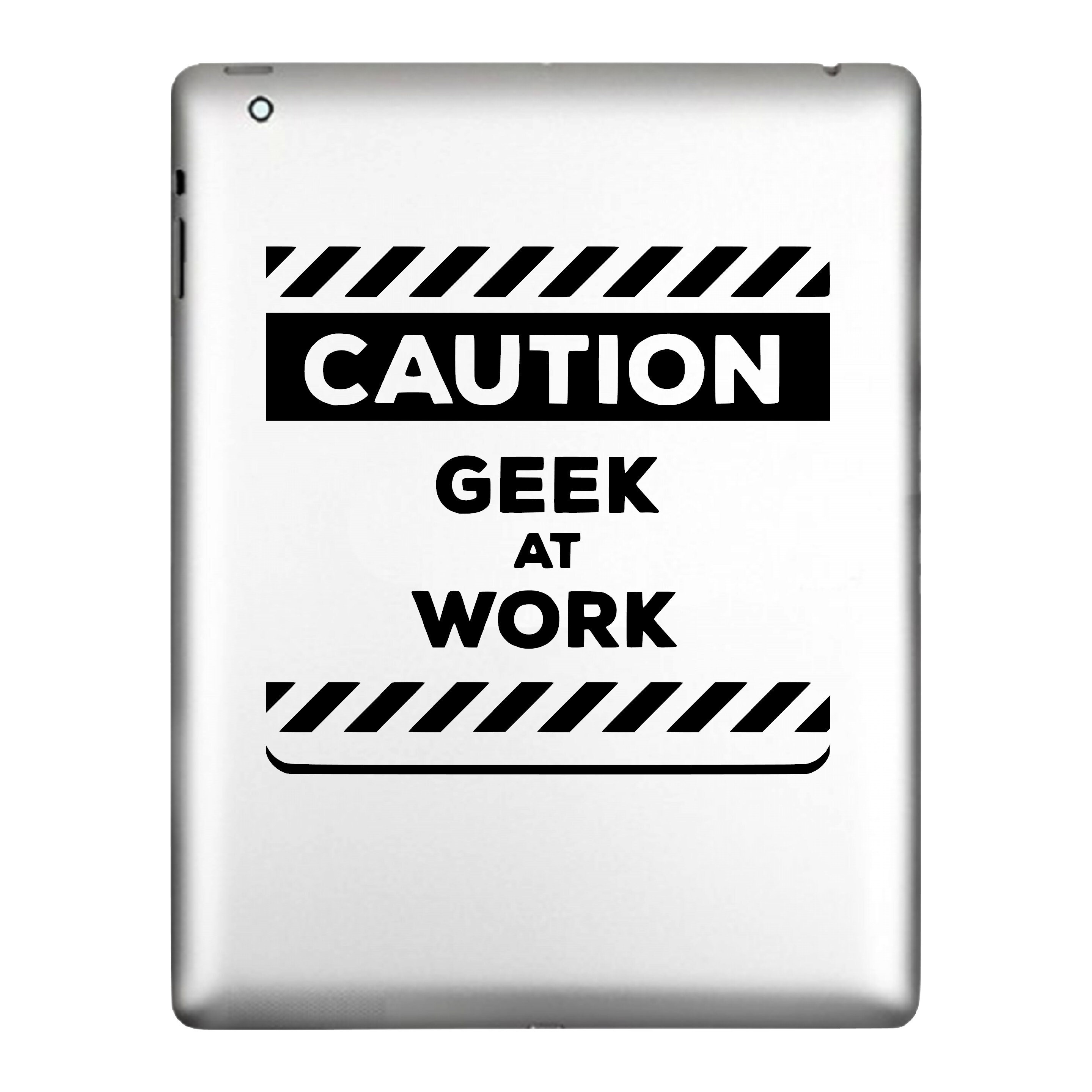 Caution Geek at Work Sticker Decal for Windows Computers Anything With ...