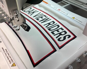 Custom Embroidered Rocker Biker Patch - Iron On or Sew On