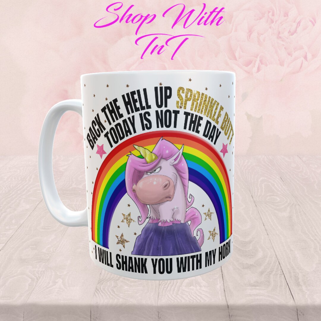 Back The F Up Sprinkle Tasse – Keramikbecher 325 Ml, Spülmaschinengeeignet, Lustiger Spruch, Bedruckt In Den USA