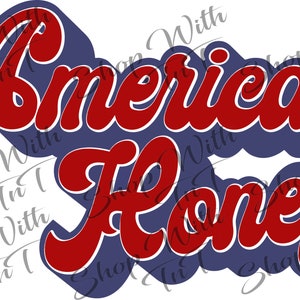 American Honey Girl | Digitale png-bestand "alleen bestand" direct downloaden | Sublimatie