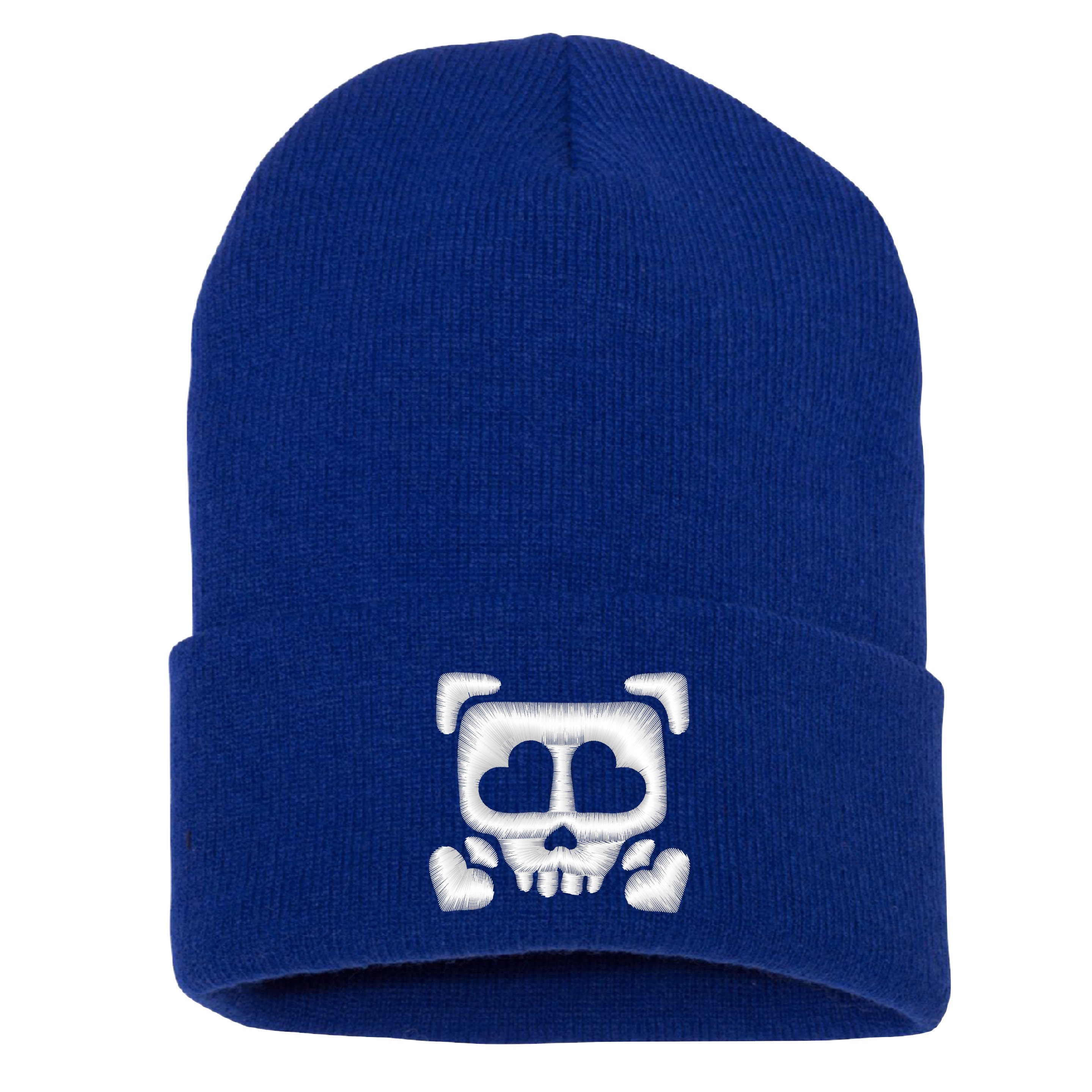 Black Skull Beanie with Red Heart I Love NY No Fold Heart Winter Hat Beanie Skull Cap  main image 4