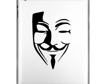 V for Vendetta Anonymous Sticker Decal for windows computers anything with a flat surface