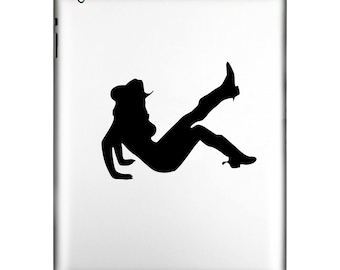 Cowgirl Cow Girl Sexy  | Decal Sticker | Truck, Cars, Windows, computers, flat surfaces