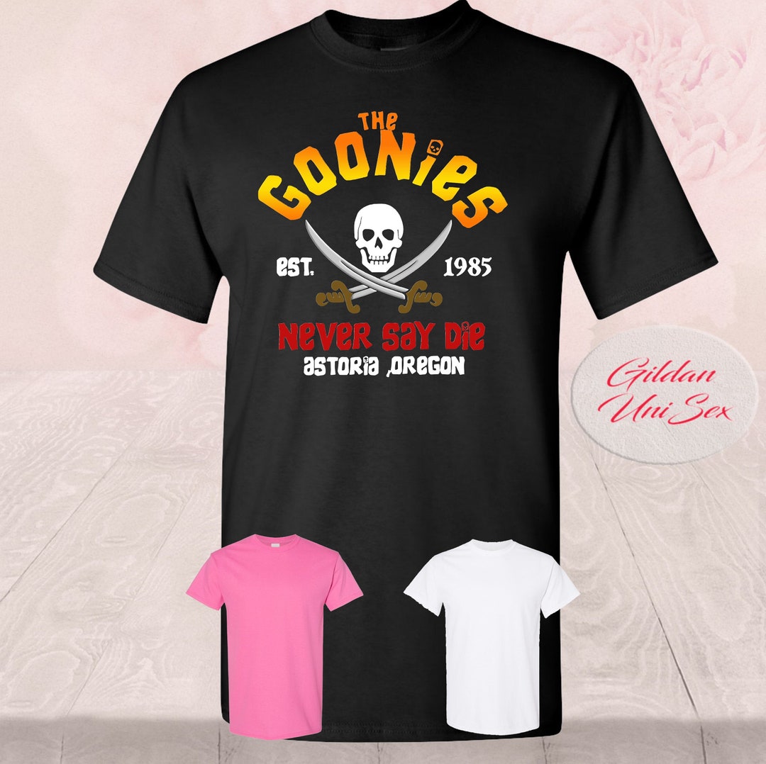 Classic Movie Goonies Never Say Die Pirate Tank Tops Tee T-shirts T  Shirt