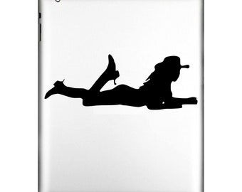 Cowgirl Cow Girl Sexy  | Decal Sticker | Truck, Cars, Windows, computers, flat surfaces