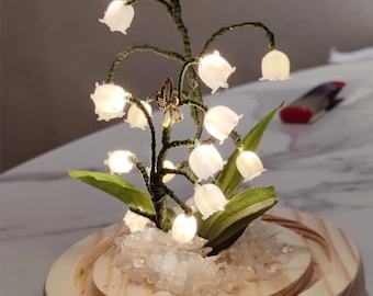 Bell orchid night light,Lily Of The Valley Night Light Lamp,indoor rare plants desk lamp,Bedroom Decoration,Fairy Lamp,Valentine's Day gifts