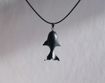 Sperm Whale Necklace Wooden whale Necklace Custom animal Whales necklace handcrafted dolphinfish pendants wood symbolic fish Dolphin jewelry