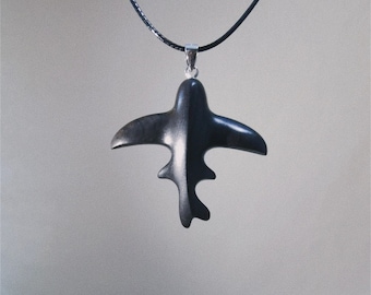 Flying fish Necklace Wooden Whale Necklace Custom animal Whales necklace handcrafted dolphinfish pendants wood symbolic fish Dolphin jewelry
