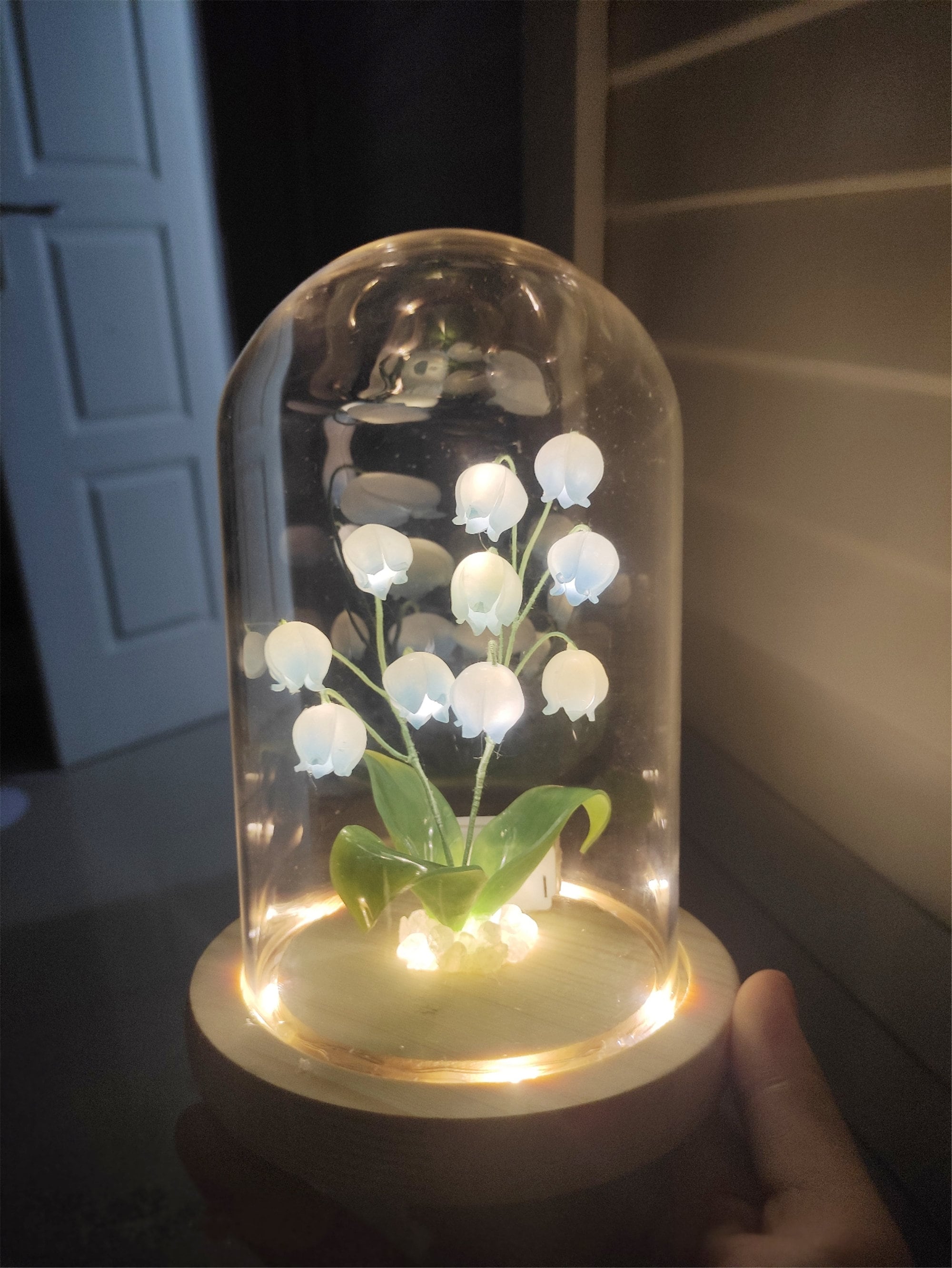 Bell Orchid Night Light,lily of the Valley Night Light Lamp,indoor