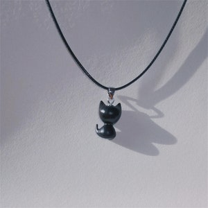 Cat Necklace Realistic fantasy creatures Necklace Handmade Engraving Cat Necklace Wood Personalized Cat jewelry engraved Unique Cats Charms