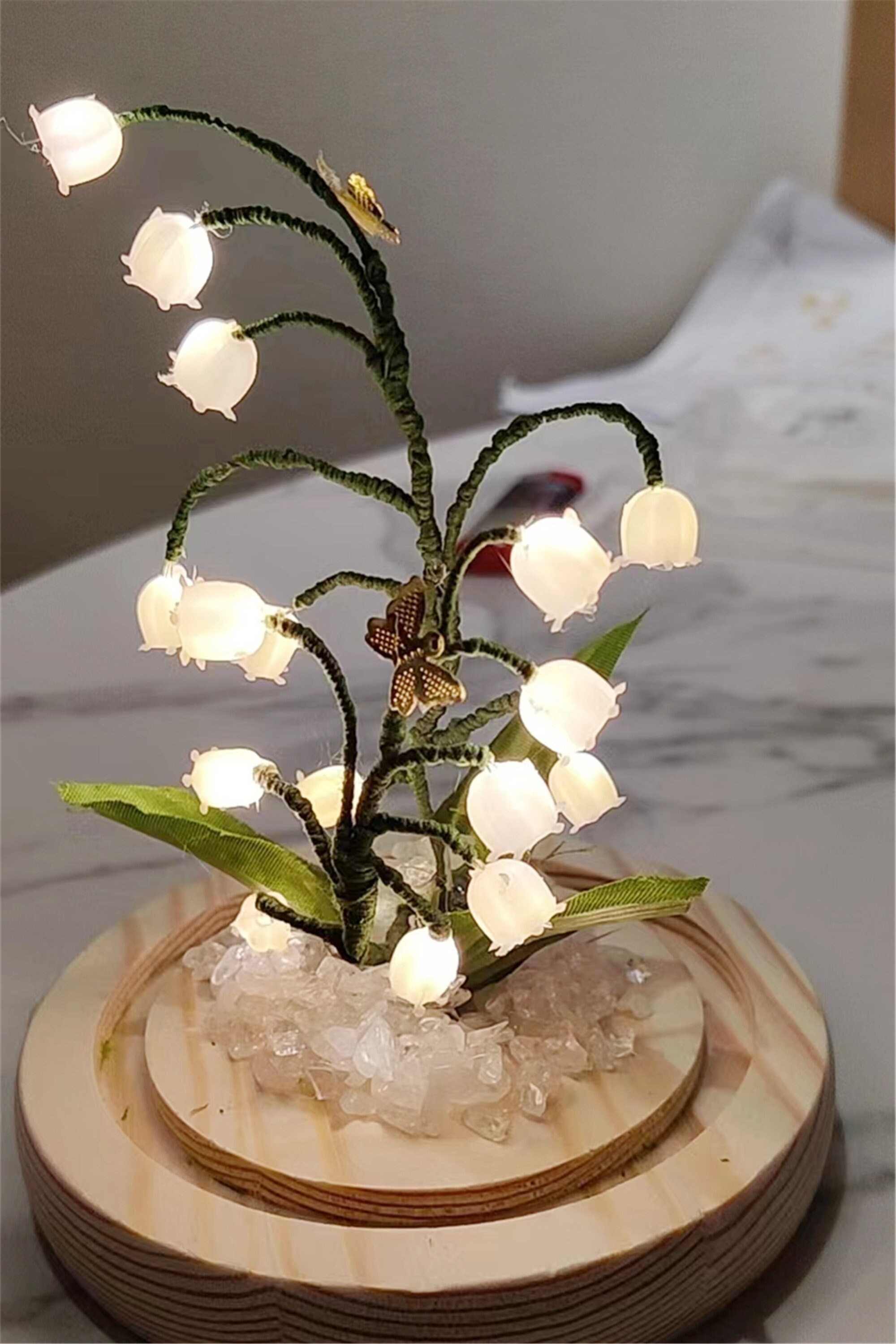 Bell Orchid Night Light,lily of the Valley Night Light Lamp,indoor