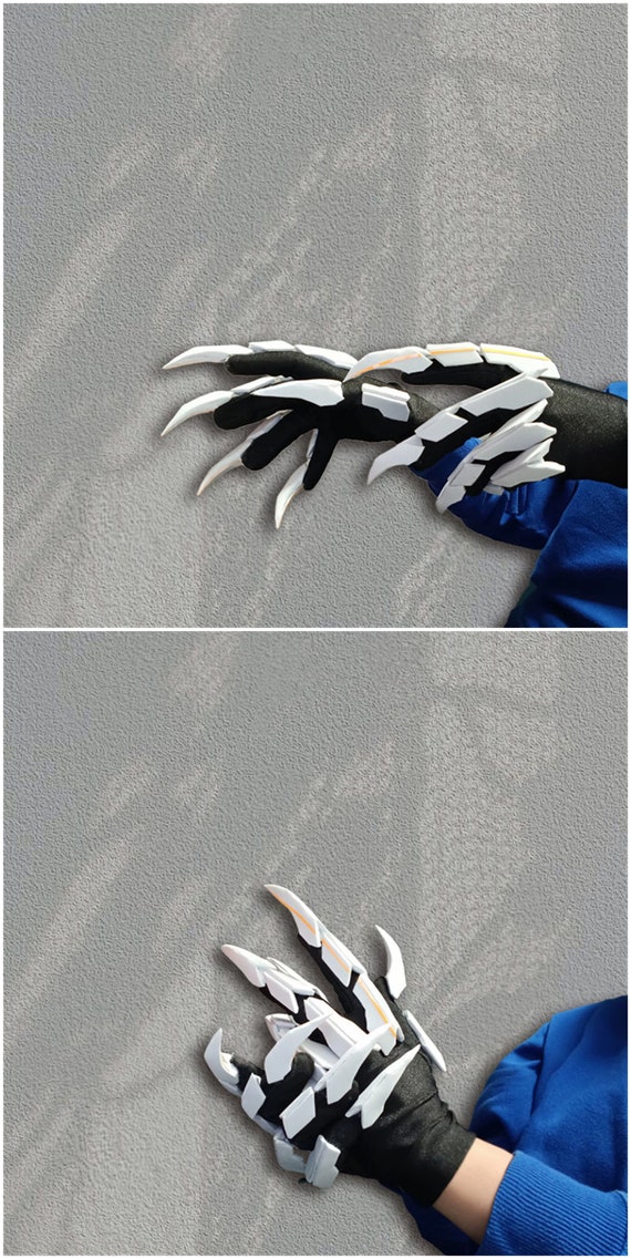 Guantes De Garra De Halloween – Accesorios De Cosplay Fantasma Con Uñas Largas, Unisex Y Elásticos, Ideales Para Fiestas De Terror, Disfraces Y Carnaval, Talla Única