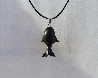 Sperm Whale Necklace Wooden whale Necklace Custom animal Whale Island necklace handcrafted dolphinfish pendant symbolic fish Dolphin jewelry