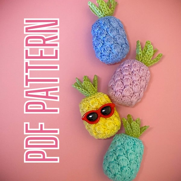 CROCHET PATTERN: "Tropico the Tiny Pineapple" PDF Pattern