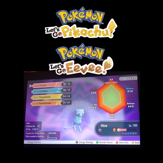 Bundle Shiny Mew N Shiny Mewtwo Pokemon Lets Go Pikachu Nintendo Switch Cheap