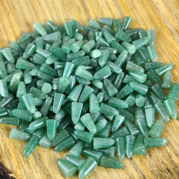 Green Aventurine Mini Points ~ Natural Gemstones ~ Crystals ~ Healing Stones ~ Chakra Stones ~ Carving ~ Crystal Points ~ Wire Wrapping