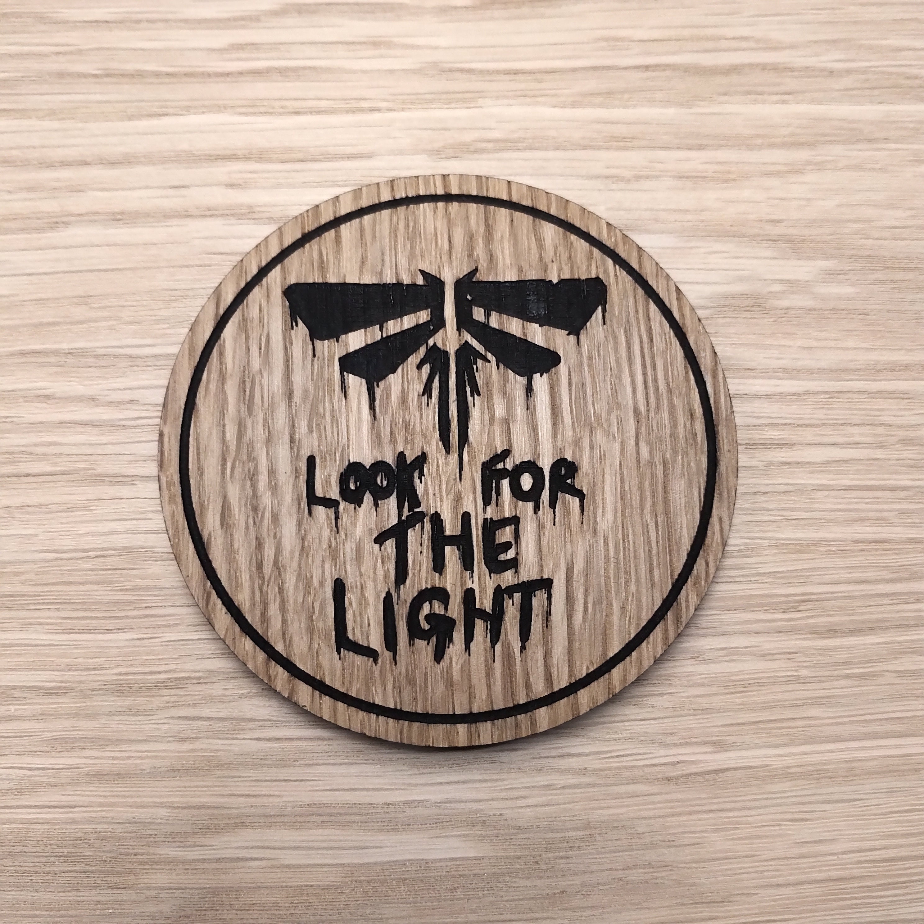Laser Cut Wooden Coaster. Portal Turret Unique Gift Lasercut 