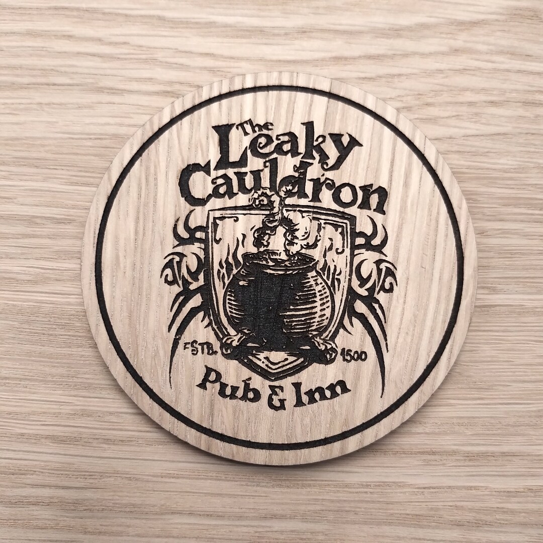 Laser Cut Wooden Coaster. Pub & Inn Unique Gift Lasercut Etsy
