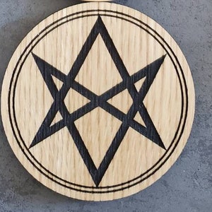 Supernatural Wooden Coaster: Laser Cut Oak Veneer