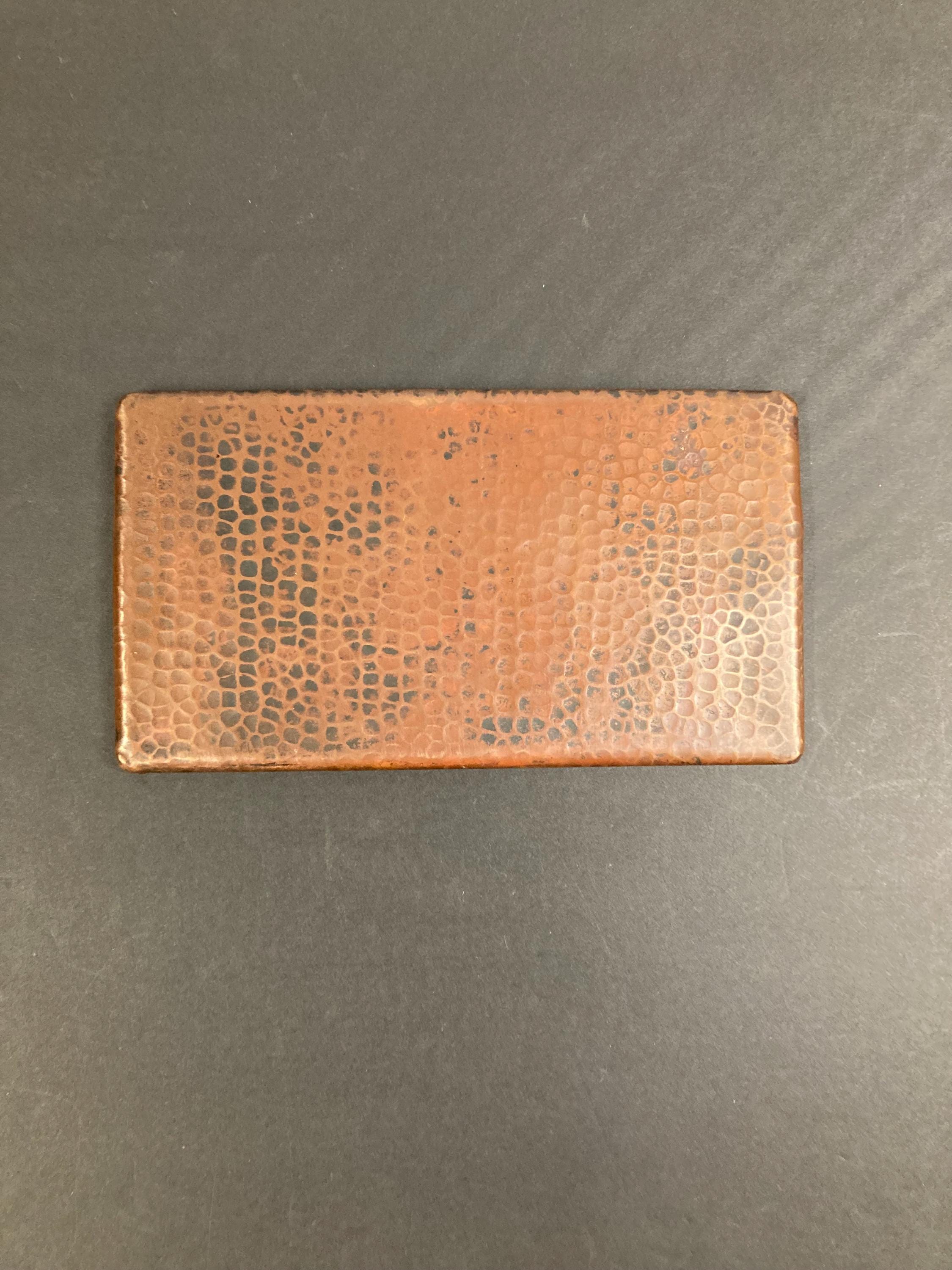 Handmade in Mexico Hammered Copper Blank Wall Plate #268-G