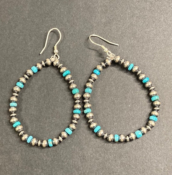 302 Grams Vintage Native American Navajo Green Turquoise Sterling Silver Necklace 302 Grams Vintage Native American Navajo Green Turquoise Sterling Silver Necklace