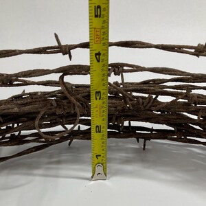 Old, Rusty Barbed Wired Wreath #1104 image 7