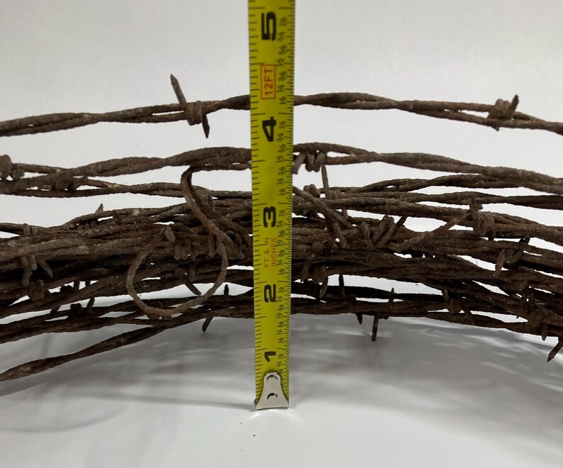 Old, Rusty Barbed Wired Wreath #1104 image 7