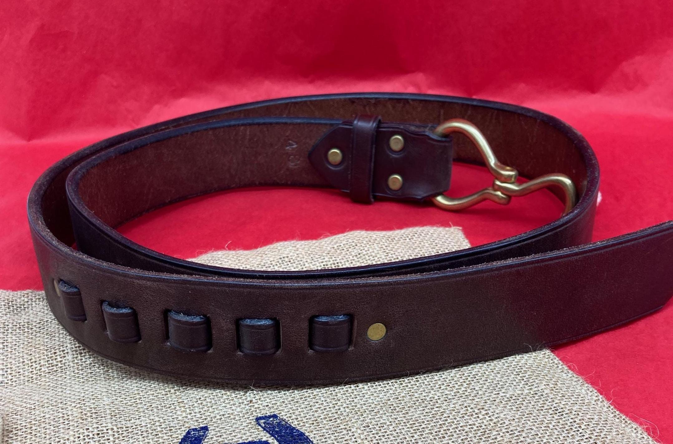 Brown Equis Hoof Pick Belt Bridle Leather Handmade Blue Grass Provisions Co. M Bluegrass Provisions Co. Handmade 1.5 Inch Brown Hoof Pick  main image 2