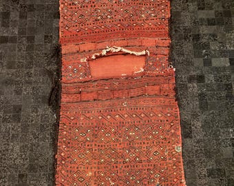 Vintage Hand Knotted Camel Saddle Bag        #271-G