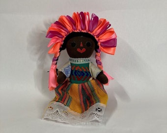 Authentic Handmade Traditional Mexican Rag Doll      #290-G