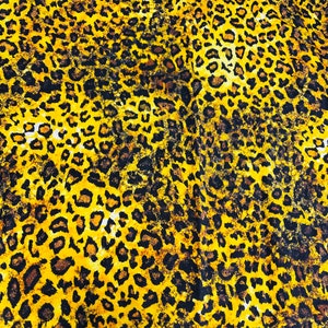 Cheetah Print Fabric 4-Way Stretch Hair Bows Cheetah Print Stretch Spandex Swimwear Coveruo  Animal Print Fabric Hairband