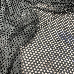 Spandex-Black Stretch Fishnet-Stretch Fabric