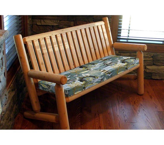 Neo Toile Bench Seat Cushion Cover With Zipper And Zipper Pocket Cushion Cover Custom Made To Fit
