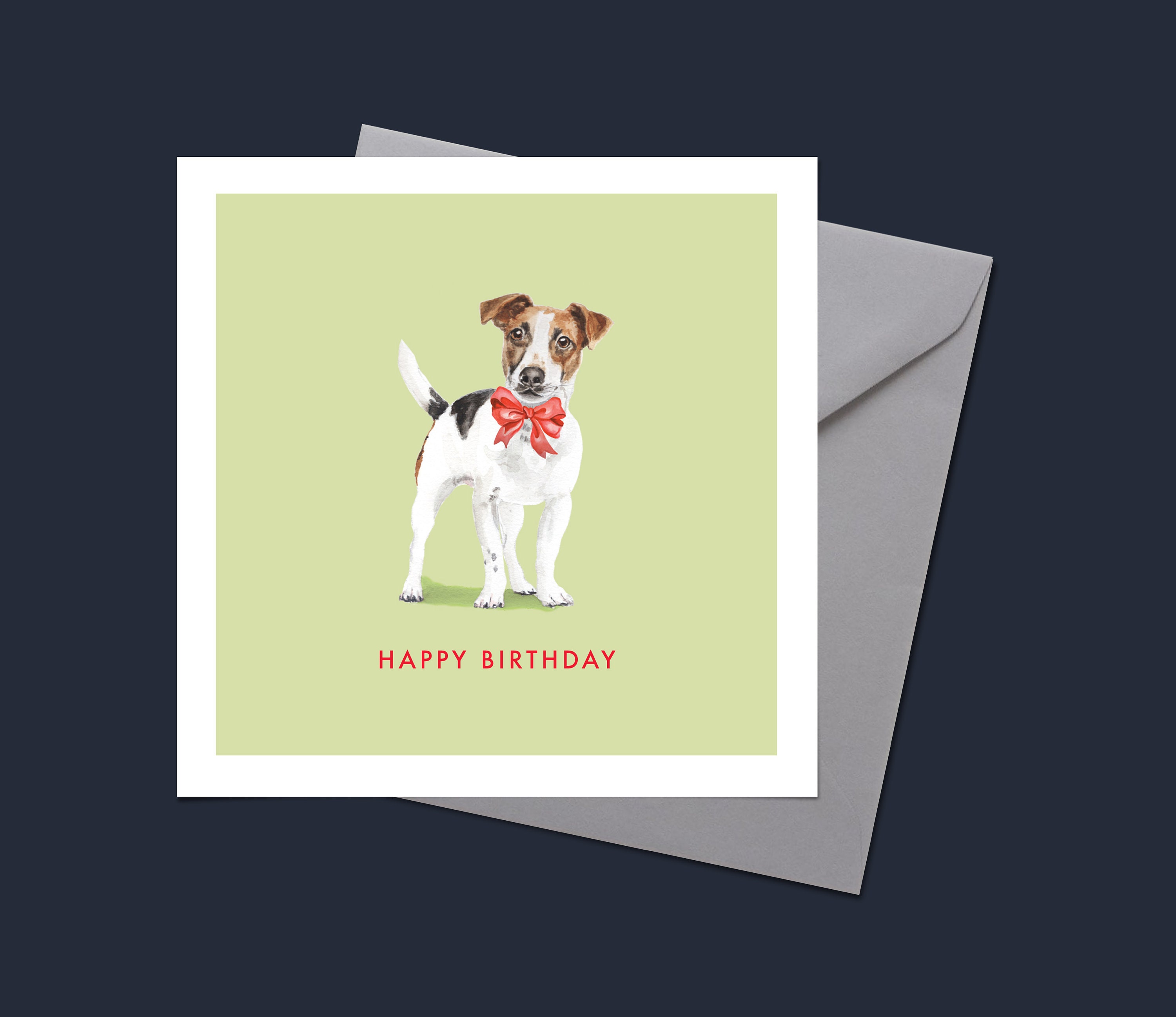 Jack Russell 'happy Birthday' Greeting Card Etsy