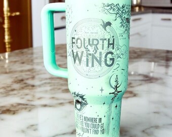 Fourth Wing/ Fantasy/ Book lover/ 40 oz Dupe Tumbler