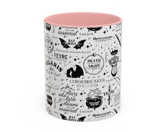 ACOTAR themed, Magical Accent Coffee Mug, Fantasy-Themed Drinkware, Gift for Book Lovers,