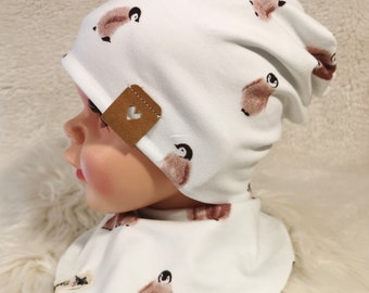 Beanie für Babys, Set mit Dreieckstuch, Kindermütze, Winterset, Übergangsset, personalisierung