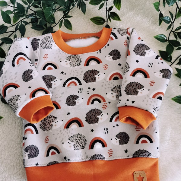 Babypullover, Igel, Longsleeve, Hoody für Babys