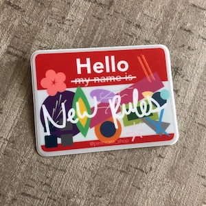 TOMORROW X TOGETHER - Hello, New Rules Vinyl Sticker